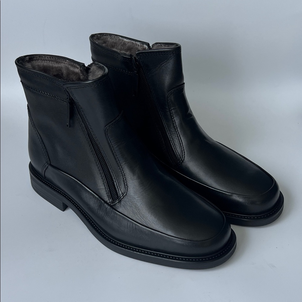 Fretz Men's Black Leather Ankle Boots NWT - 8.5